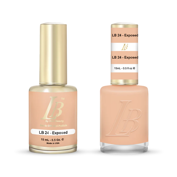 iGel Nail Lacquer & Gel Polish, LB Professional Collection, LB024, Exposed, 0.5oz