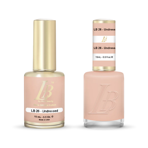 iGel Nail Lacquer & Gel Polish, LB Professional Collection, LB026, Undressed, 0.5oz