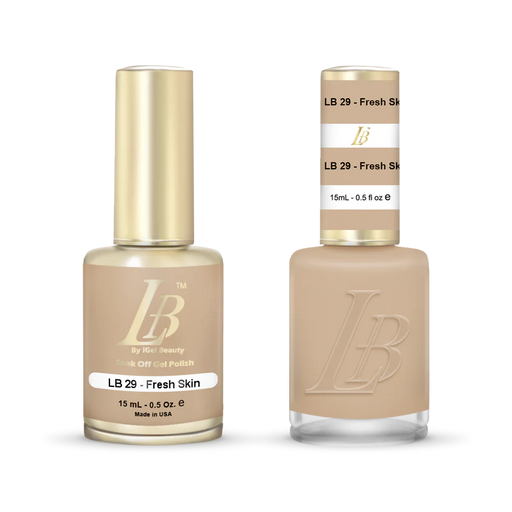 iGel Nail Lacquer & Gel Polish, LB Professional Collection, LB029, Fresh Skin, 0.5oz