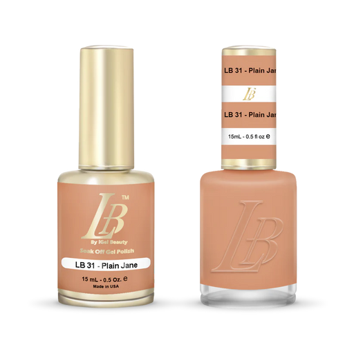 iGel Nail Lacquer & Gel Polish, LB Professional Collection, LB031, Plain Jane, 0.5oz