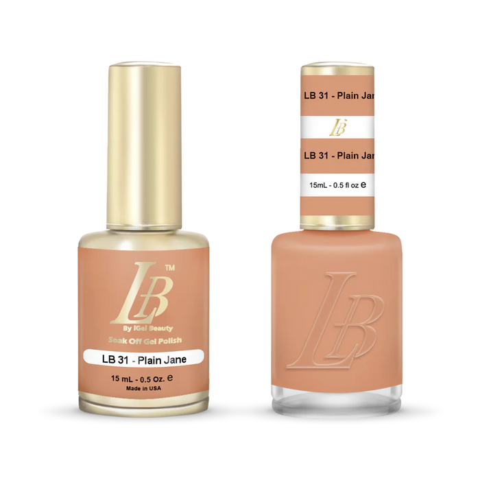 iGel Nail Lacquer & Gel Polish, LB Professional Collection, LB031, Plain Jane, 0.5oz