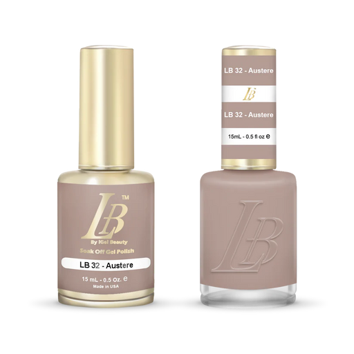 iGel Nail Lacquer & Gel Polish, LB Professional Collection, LB032, Austere, 0.5oz