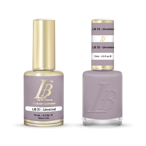 iGel Nail Lacquer & Gel Polish, LB Professional Collection, LB033, Unveiled, 0.5oz