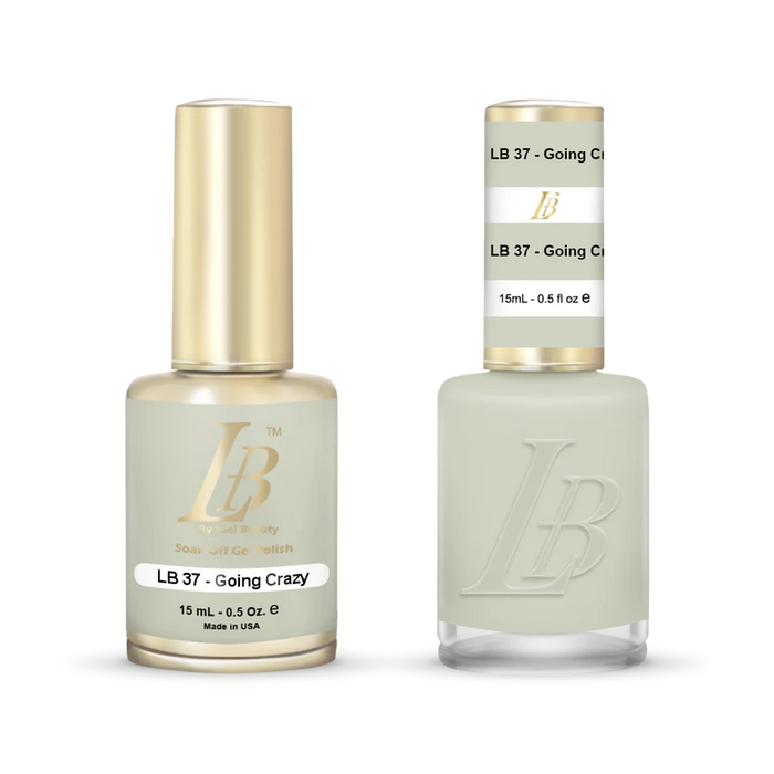 iGel Nail Lacquer & Gel Polish, LB Professional Collection, LB037, Going Gray, 0.5oz