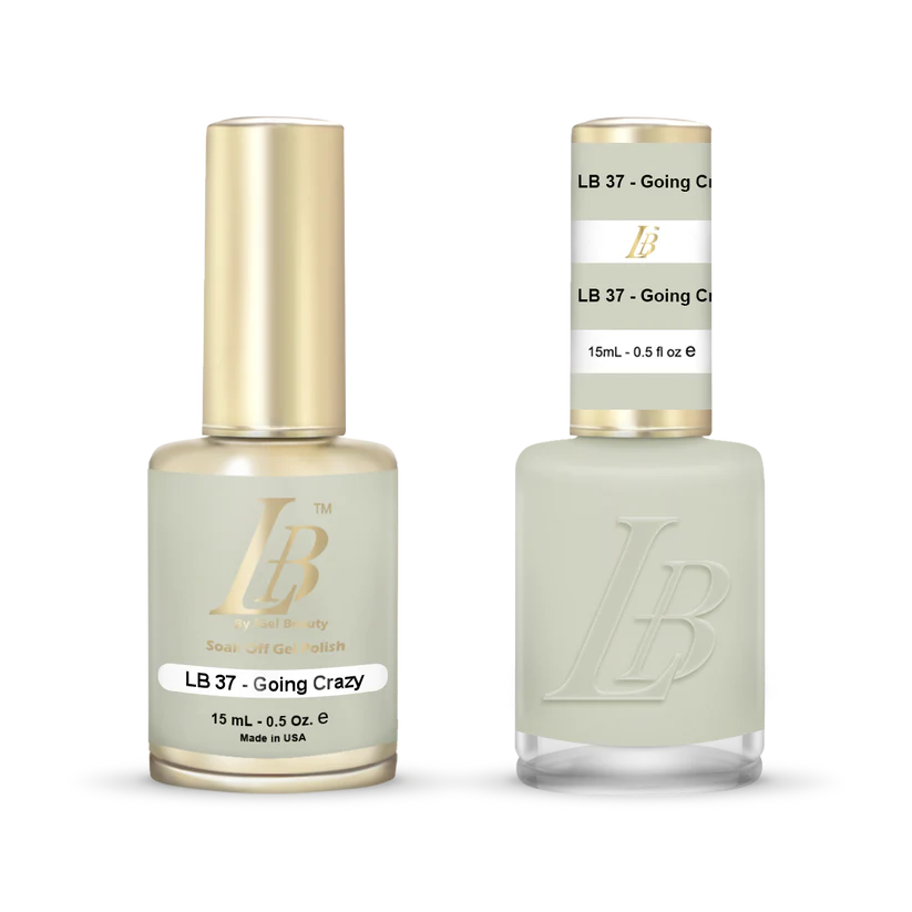 iGel Nail Lacquer & Gel Polish, LB Professional Collection, LB037, Going Gray, 0.5oz