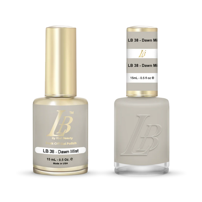 iGel Nail Lacquer & Gel Polish, LB Professional Collection, LB038, Dawn Mist, 0.5oz