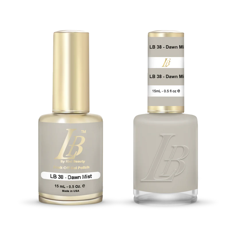 iGel Nail Lacquer & Gel Polish, LB Professional Collection, LB038, Dawn Mist, 0.5oz