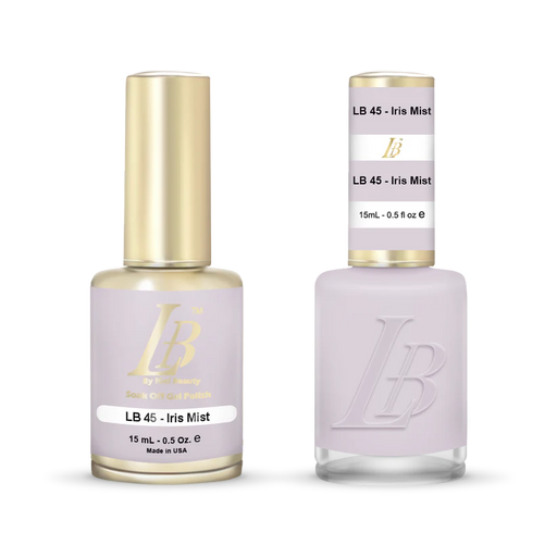 iGel Nail Lacquer & Gel Polish, LB Professional Collection, LB045, Iris Mist, 0.5oz