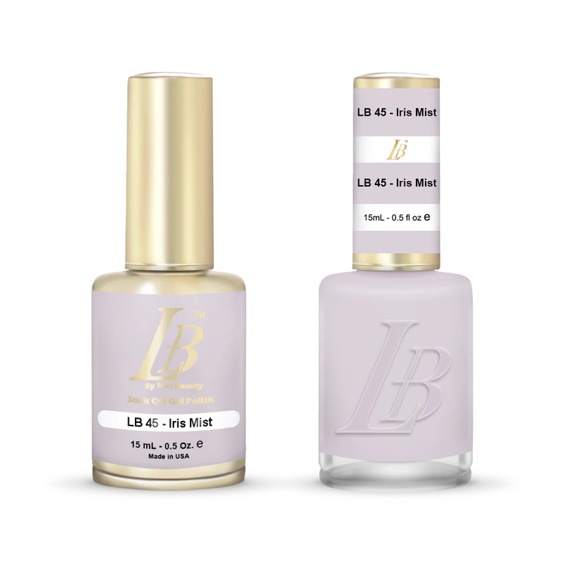 iGel Nail Lacquer & Gel Polish, LB Professional Collection, LB045, Iris Mist, 0.5oz
