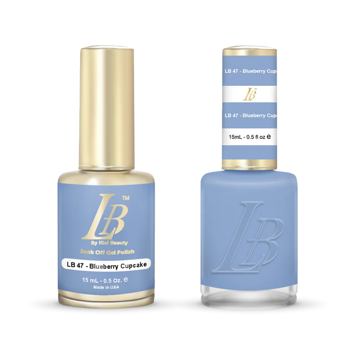 iGel Nail Lacquer & Gel Polish, LB Professional Collection, LB047, Blueberry Cupcake, 0.5oz