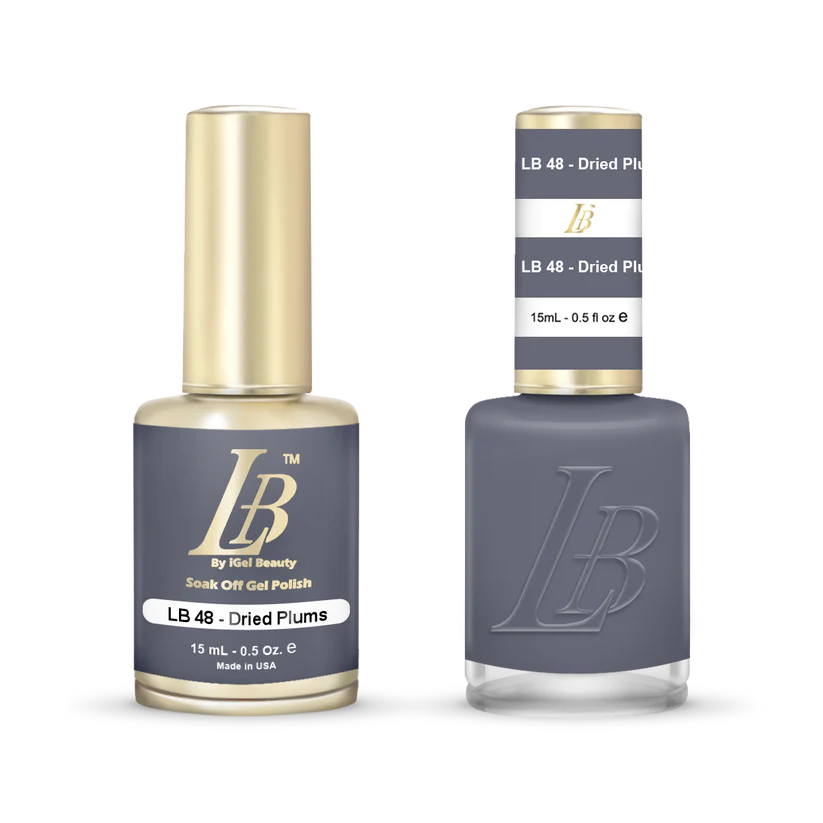 iGel Nail Lacquer & Gel Polish, LB Professional Collection, LB048, Dried Plums, 0.5oz
