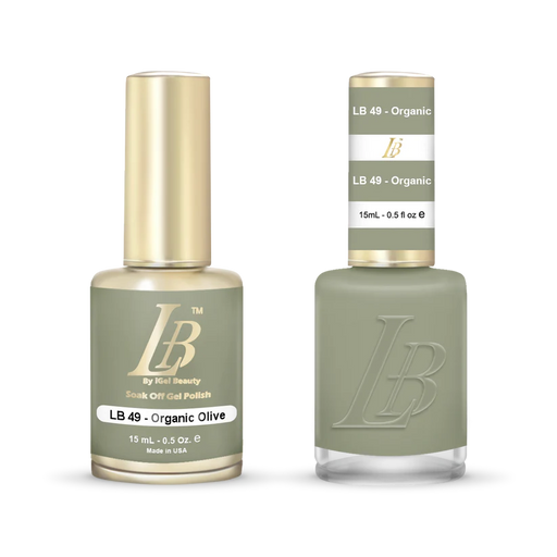 iGel Nail Lacquer & Gel Polish, LB Professional Collection, LB049, Orangic Olive, 0.5oz