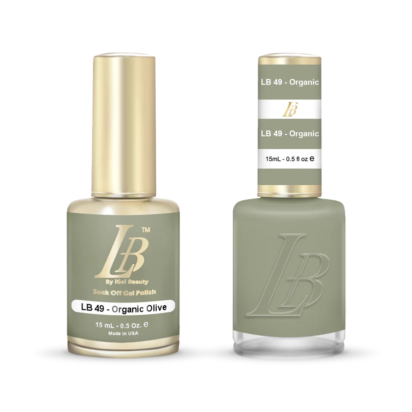 iGel Nail Lacquer & Gel Polish, LB Professional Collection, LB049, Orangic Olive, 0.5oz