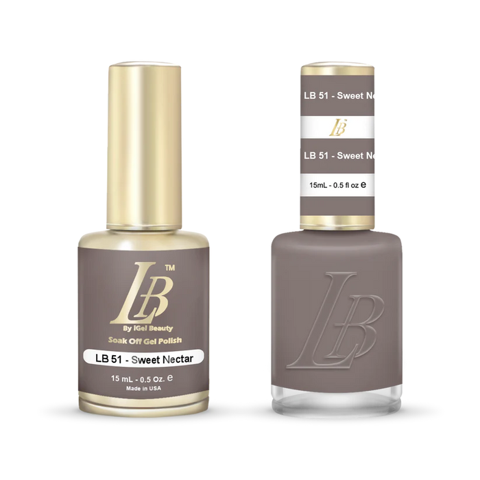 iGel Nail Lacquer & Gel Polish, LB Professional Collection, LB051, Sweet Nectar, 0.5oz