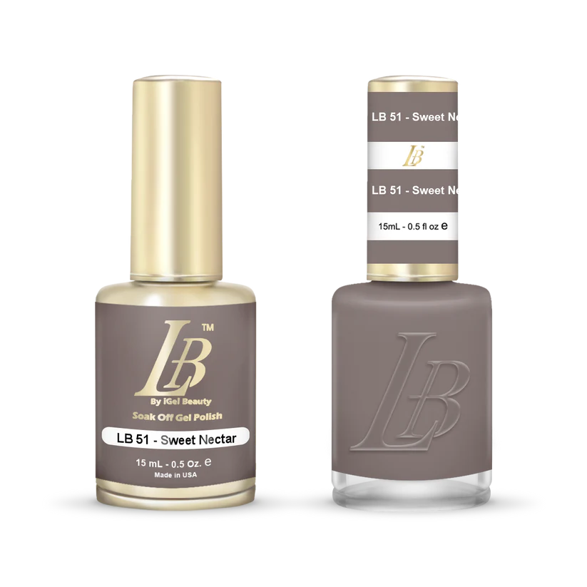 iGel Nail Lacquer & Gel Polish, LB Professional Collection, LB051, Sweet Nectar, 0.5oz