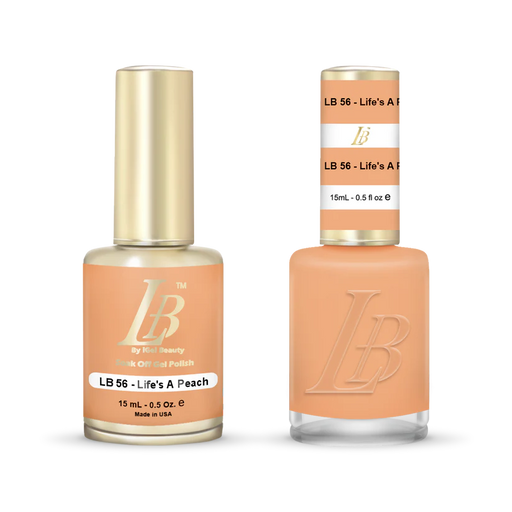 iGel Nail Lacquer & Gel Polish, LB Professional Collection, LB056, Life's A Peach, 0.5oz