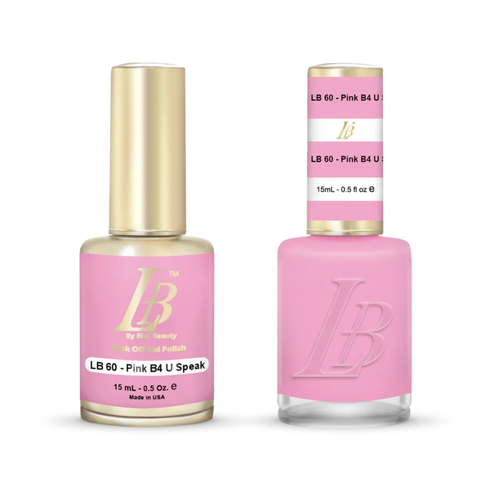 iGel Nail Lacquer & Gel Polish, LB PROFESSIONAL Collection, LB060, Pink B4 U Speak, 0.5oz