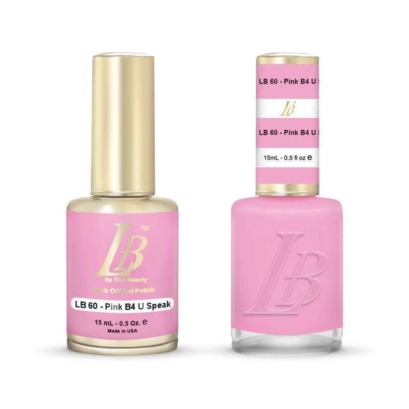 iGel Nail Lacquer & Gel Polish, LB PROFESSIONAL Collection, LB060, Pink B4 U Speak, 0.5oz