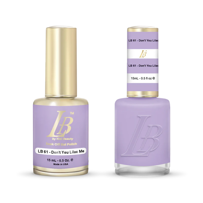iGel Nail Lacquer & Gel Polish, LB Professional Collection, LB061, Don't You Lilac Me, 0.5oz