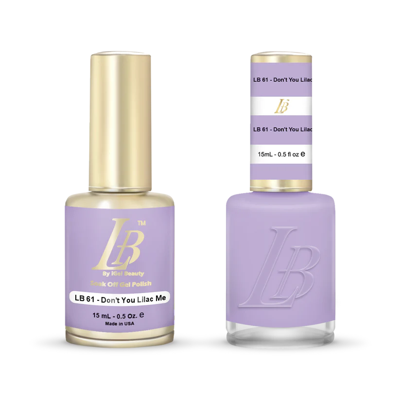 iGel Nail Lacquer & Gel Polish, LB Professional Collection, LB061, Don't You Lilac Me, 0.5oz