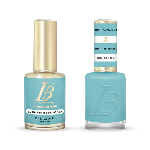 iGel Nail Lacquer & Gel Polish, LB Professional Collection, LB063, Teal The End Of Time, 0.5oz