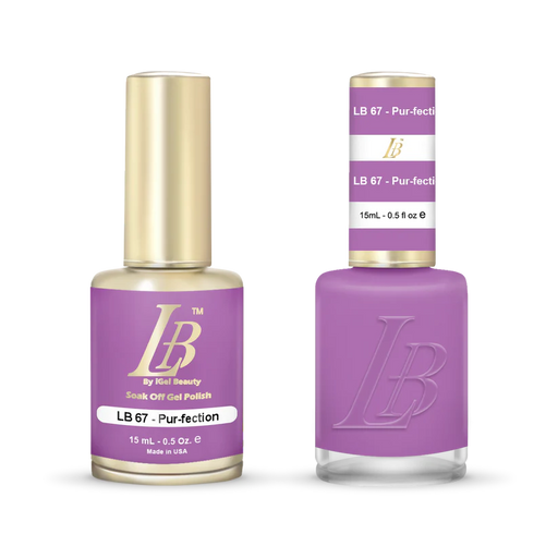 iGel Nail Lacquer & Gel Polish, LB Professional Collection, LB067, Pur-fection, 0.5oz