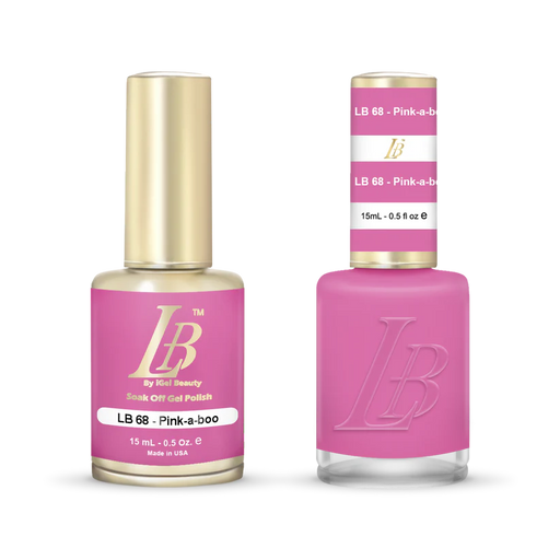 iGel Nail Lacquer & Gel Polish, LB PROFESSIONAL Collection, LB068, Pink A Boo, 0.5oz