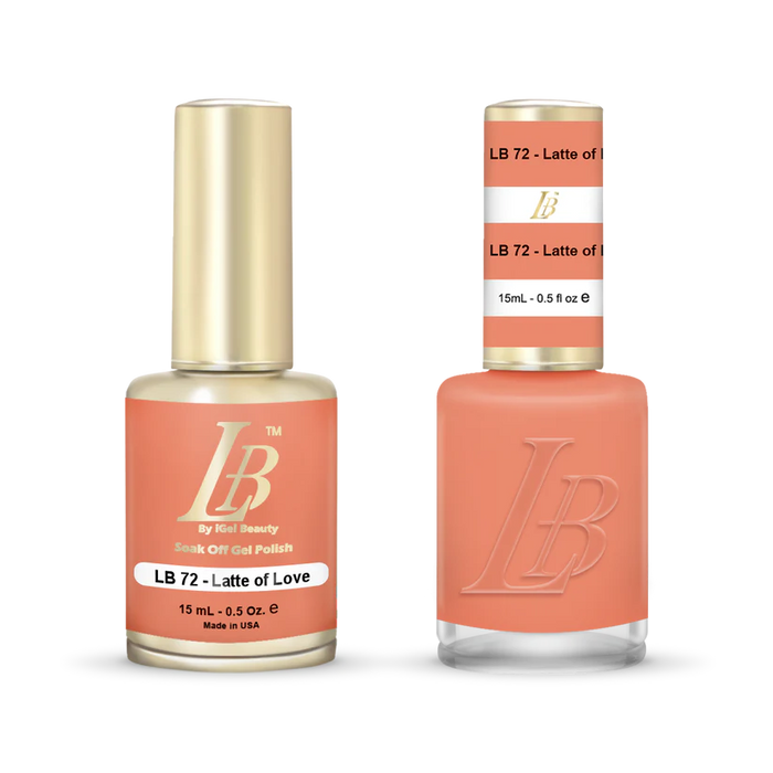 iGel Nail Lacquer & Gel Polish, LB PROFESSIONAL Collection, LB072, Latte Of Love, 0.5oz
