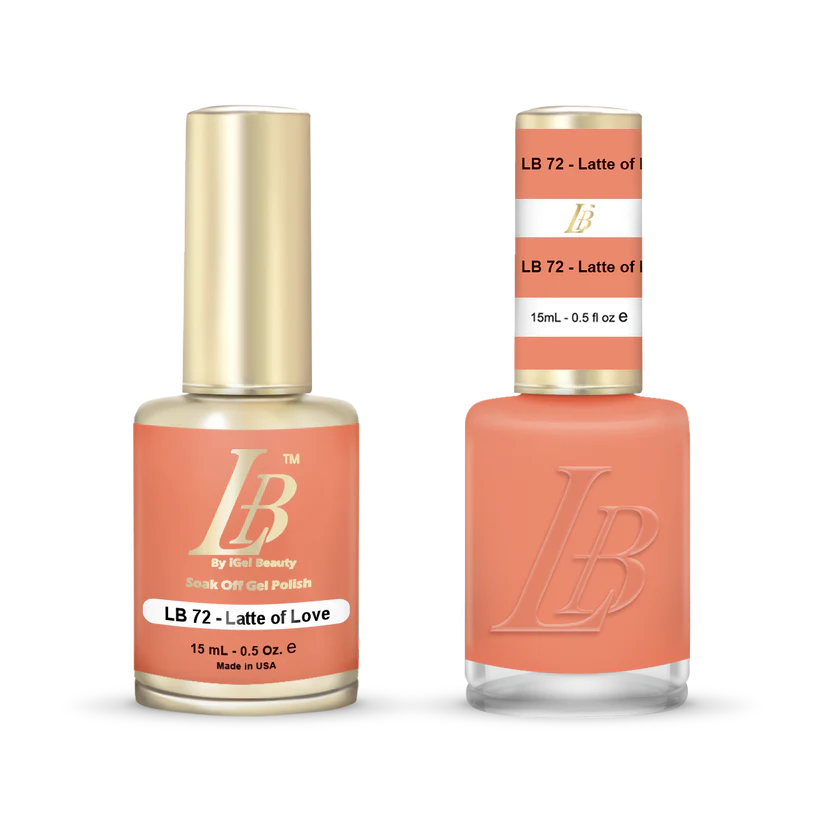 iGel Nail Lacquer & Gel Polish, LB PROFESSIONAL Collection, LB072, Latte Of Love, 0.5oz