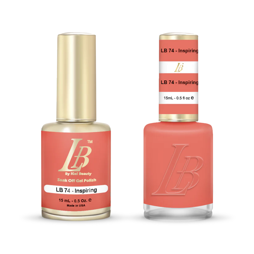 iGel Nail Lacquer & Gel Polish, LB Professional Collection, LB074, Inspiring, 0.5oz