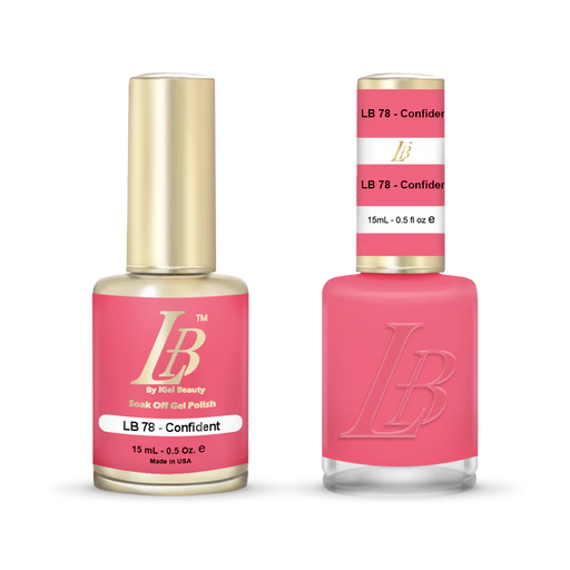 iGel Nail Lacquer & Gel Polish, LB Professional Collection, LB078, Confident, 0.5oz