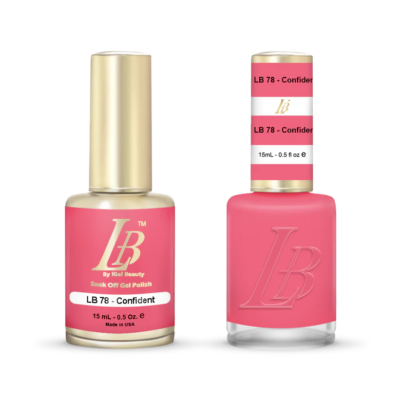 iGel Nail Lacquer & Gel Polish, LB Professional Collection, LB078, Confident, 0.5oz