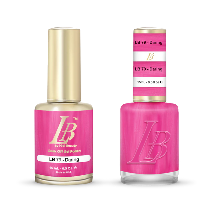 iGel Nail Lacquer & Gel Polish, LB Professional Collection, LB079, Daring, 0.5oz