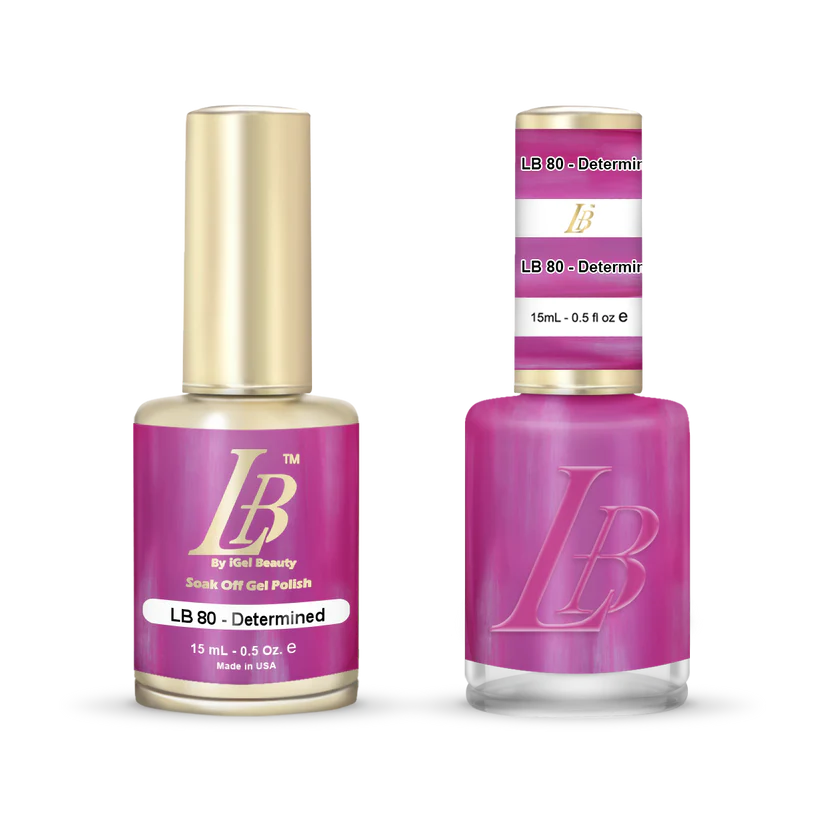 iGel Nail Lacquer & Gel Polish, LB Professional Collection, LB080, Determined, 0.5oz