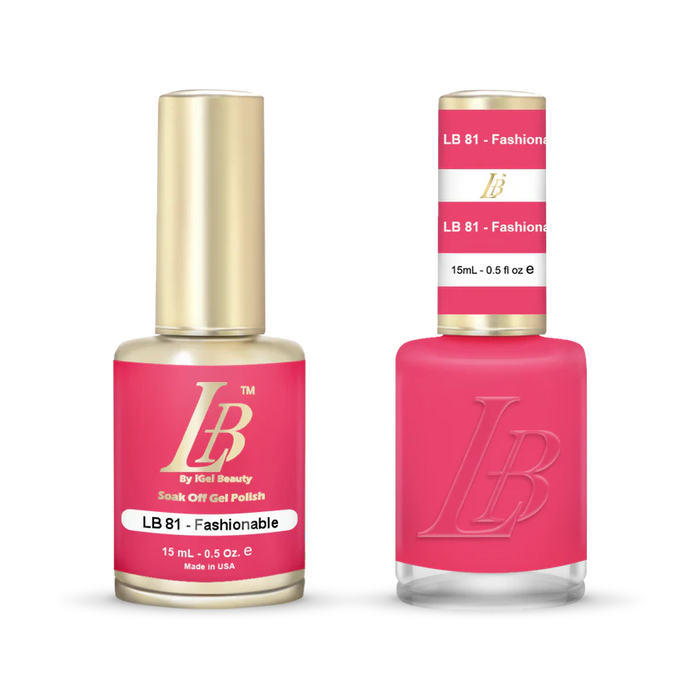 iGel Nail Lacquer & Gel Polish, LB Professional Collection, LB081, Fashionable, 0.5oz