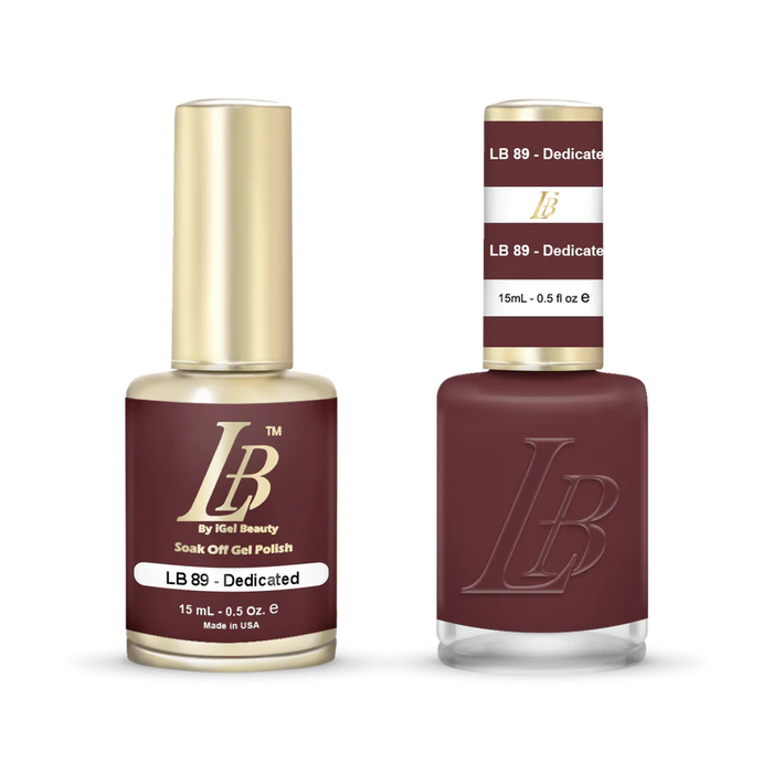 iGel Nail Lacquer & Gel Polish, LB Professional Collection, LB089, Dedicated, 0.5oz
