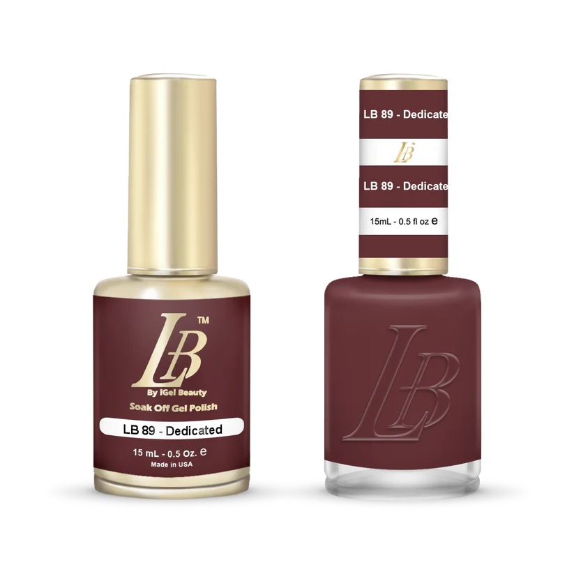 iGel Nail Lacquer & Gel Polish, LB Professional Collection, LB089, Dedicated, 0.5oz