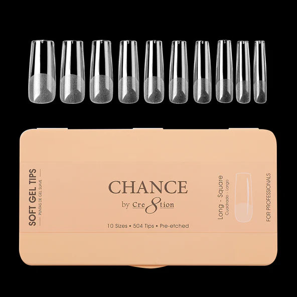 Chance Soft Tips - LONG SQUARE, BOX (Pk: 504 pcs/box)