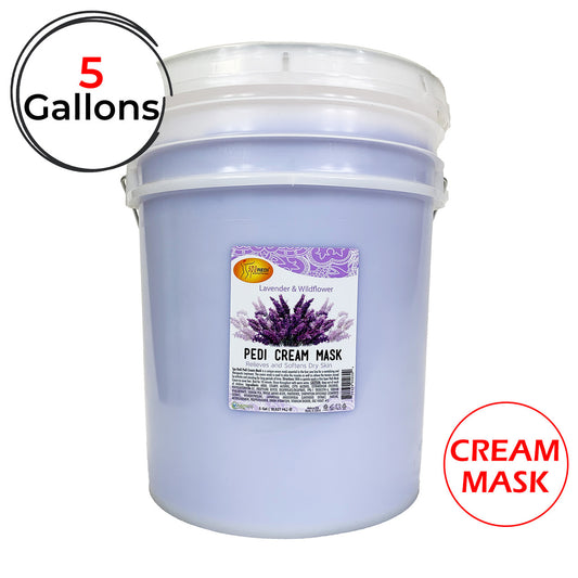 SpaRedi Pedi Cream Mask, Lavender & Wildflower, 5Gal, 05030 OK0325MD