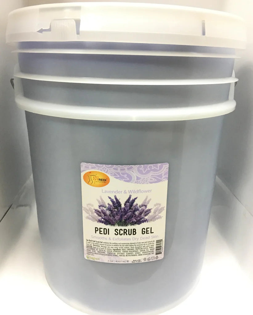 SpaRedi Pedi Scrub Gel, Lavender & Wildflower, 5Gal, 03030 OK0325MD