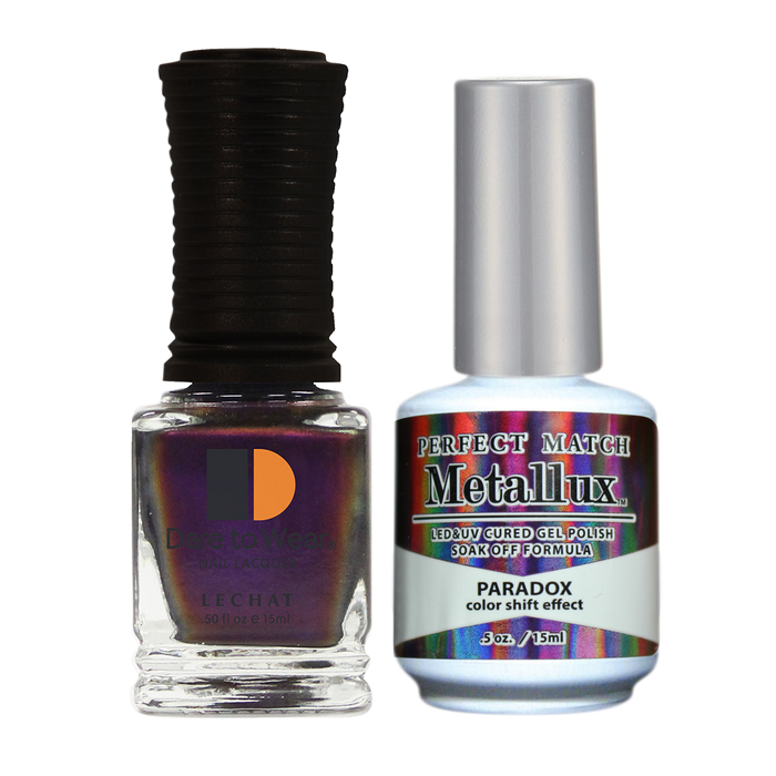 LeChat Perfect Match Nail Lacquer And Gel Polish, METALLUX Collection, 0.5oz, Color List Note, 000