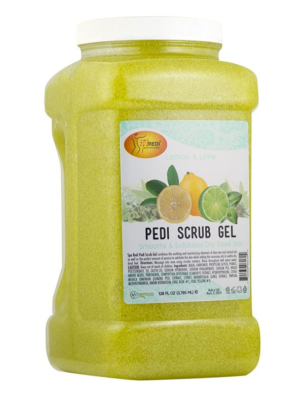 SpaRedi Pedi Scrub Gel, Lemon & Lime, 1Gal, 03170 OK0325MD