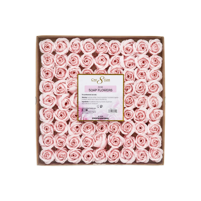 Cre8tion Soap Flowers - 11 Colors (Pk: 81 pcs/box, 20 box/case) - Light Pink