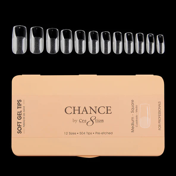 Chance Soft Tips - MEDIUM SQUARE, BOX (Pk: 504 pcs/box)