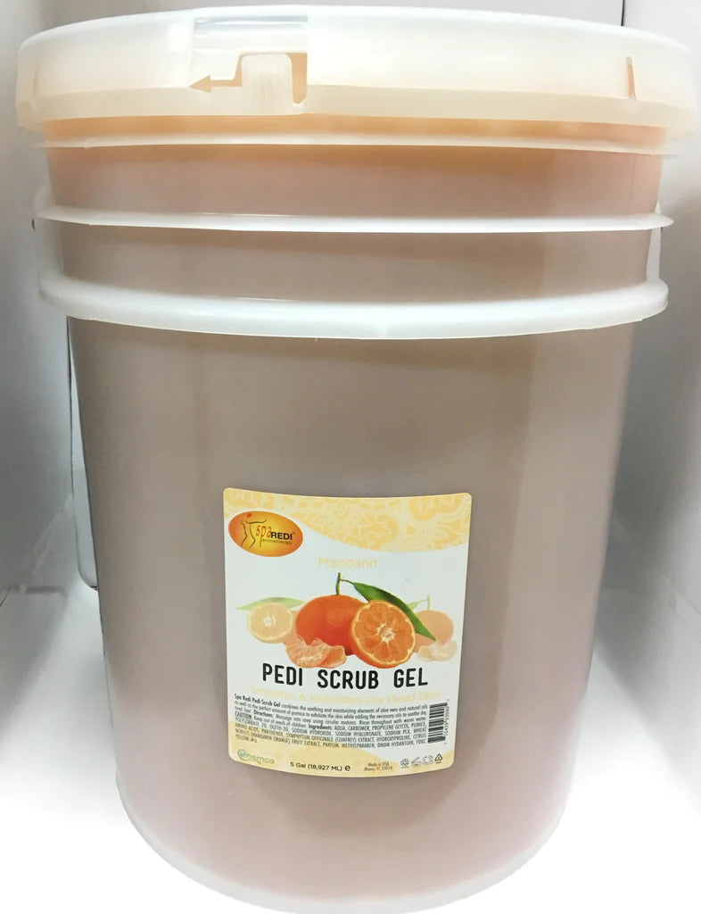 SpaRedi Pedi Scrub Gel, Mandarin, 5Gal, 03090 OK0325MD