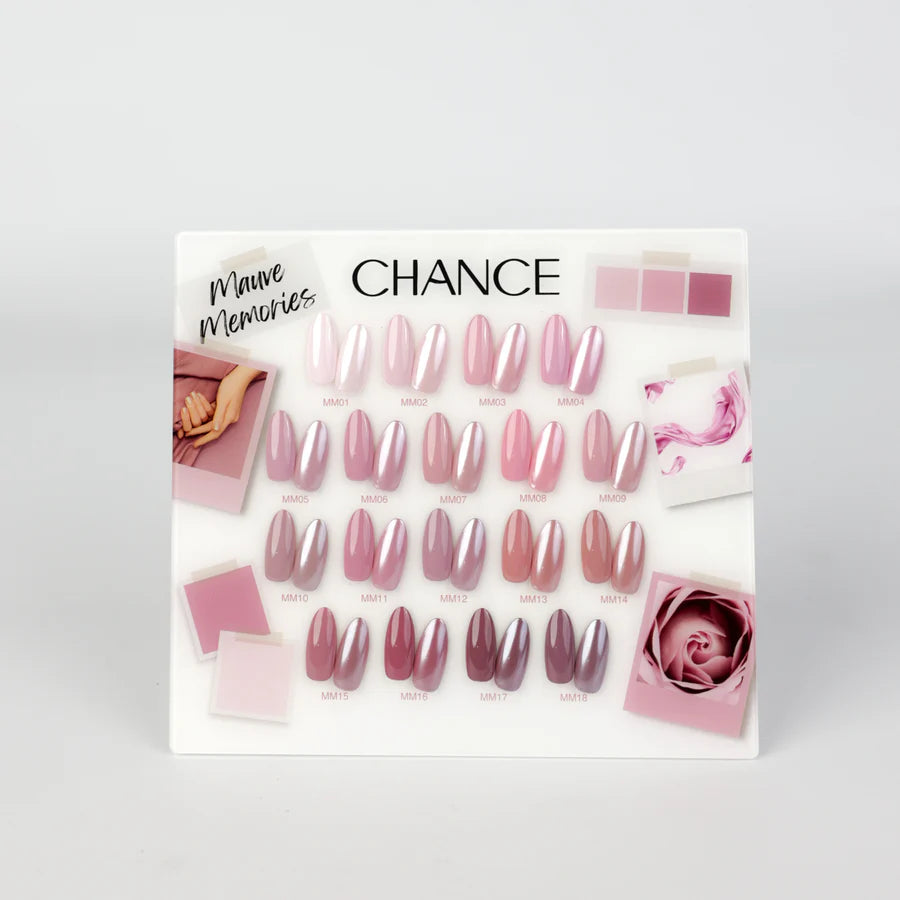 Chance Counter Display Color Chart (18 Colors) - MAUVE MEMORIES (MM) Collection