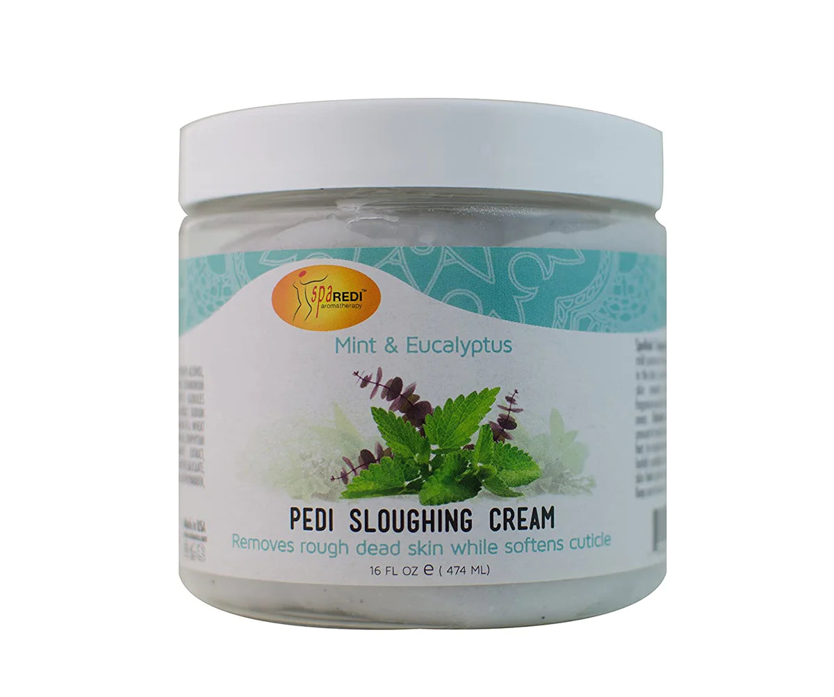 SpaRedi Pedi Sloughing Cream, Mint & Eucalyptus, 16oz, 02220 OK0325MD