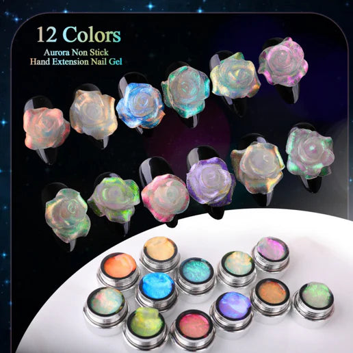 Nacy 3D Aurora Carved Gel Collection (12 Colors) Full Line