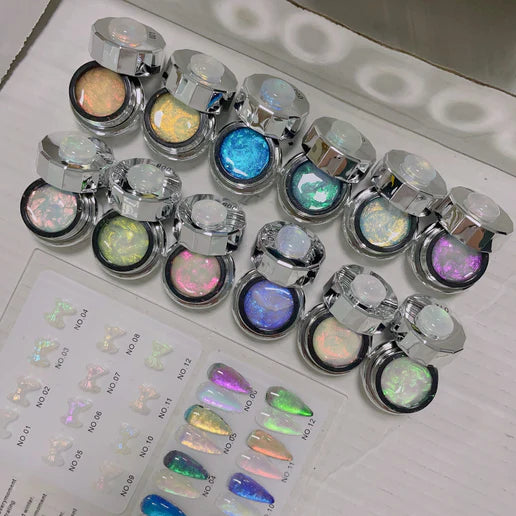 Nacy 3D Aurora Carved Gel Collection (12 Colors) Full Line