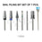Cre8tion Nail Filing Bit Set of 7 pcs